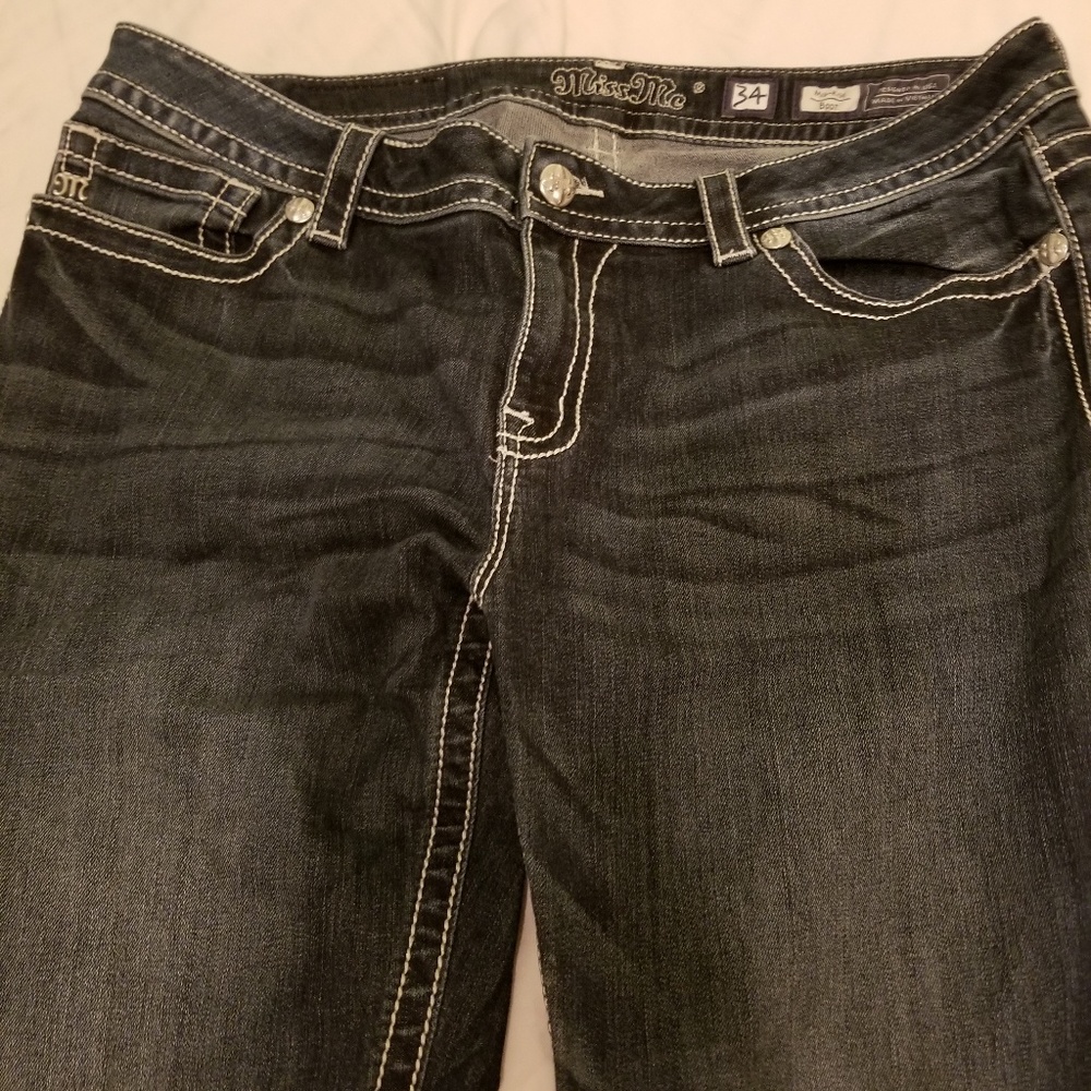 Miss Me boot cuts in EUC